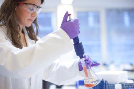 scientist who is doing some experiments