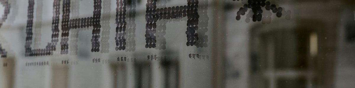 Grey sign saying data in capital letters.