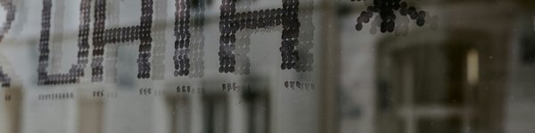 Grey sign saying data in capital letters.